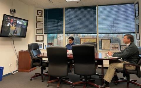 Rep, Schneider Speaking to Students Virtually