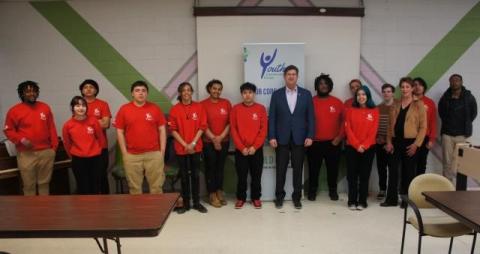 Rep Schneider & YCC Students