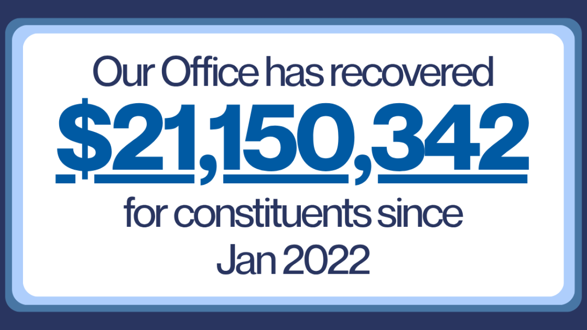 Money recovered for constituents