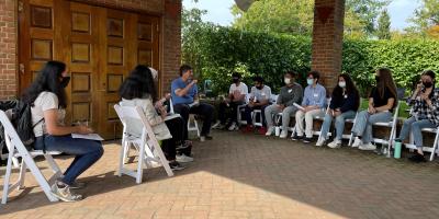 Tenth District high school students join Congressman Brad Schneider (IL  10) to learn about STEAM  related opportunities at the Chicago Botanic Garden
