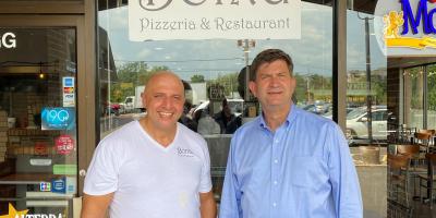 Above: Congressman Brad Schneider with Nunzio Granito at Bonta