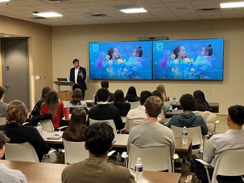 Rep. Schneider speaks to 2024 - 2025 STEAM Scholars