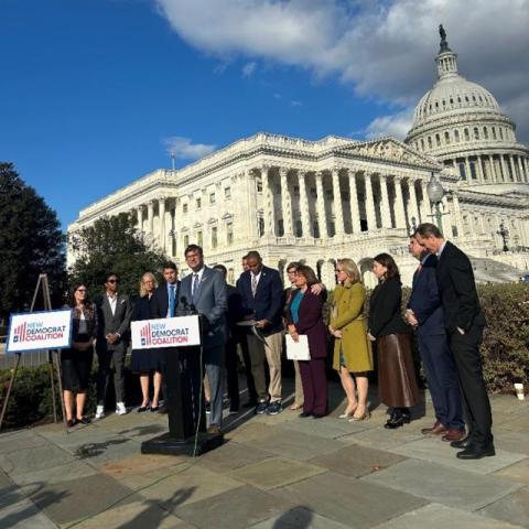 Congressman Schneider Speaks in Front of The Capitol
