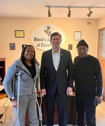 Brad with academy leaders.