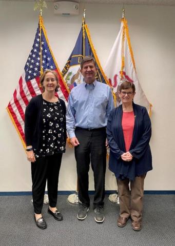 Brad with constituents.