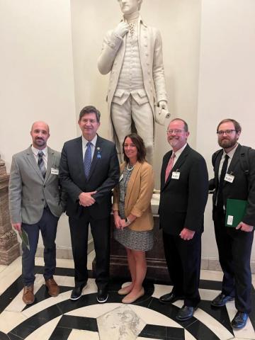 Schneider and Meeting Attendee