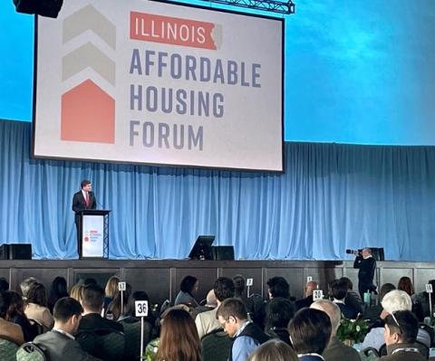 Brad Speaking on Stage