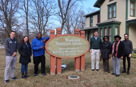 Brad at Historical Society