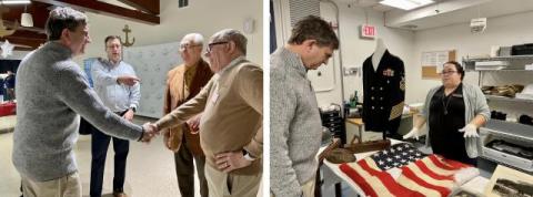 Brad touring navy museum.