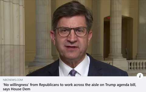 Interview with NBC News about the Republican Tax Bill   