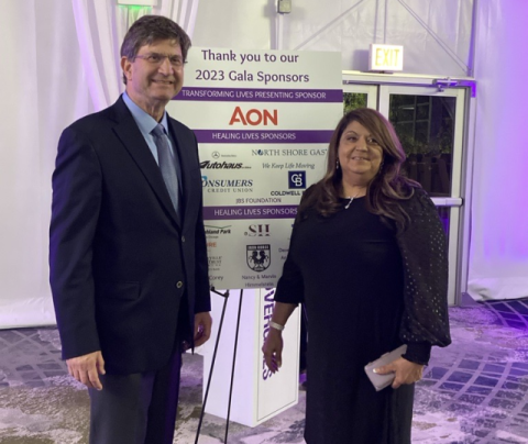 Brad with a constituent.