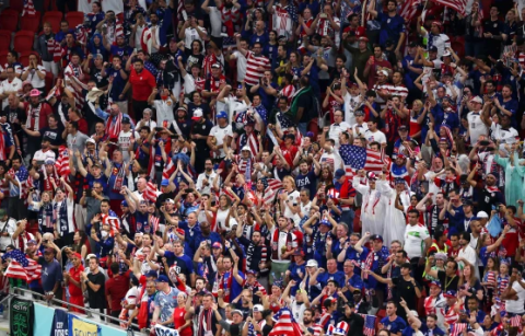 Fans cheering team USA