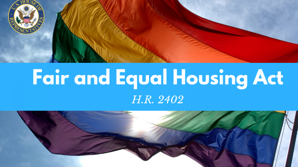 Schneider, Brooks, Wexton, Fitzpatrick Introduce Bipartisan Legislation Extending Housing Protections for LGBTQ Individuals