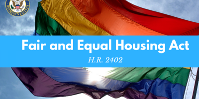 Schneider, Brooks, Wexton, Fitzpatrick Introduce Bipartisan Legislation Extending Housing Protections for LGBTQ Individuals