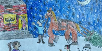 Lucille Holloway, a 5th grader at Prairie Elementary School in Buffalo Grove, designed the winning artwork